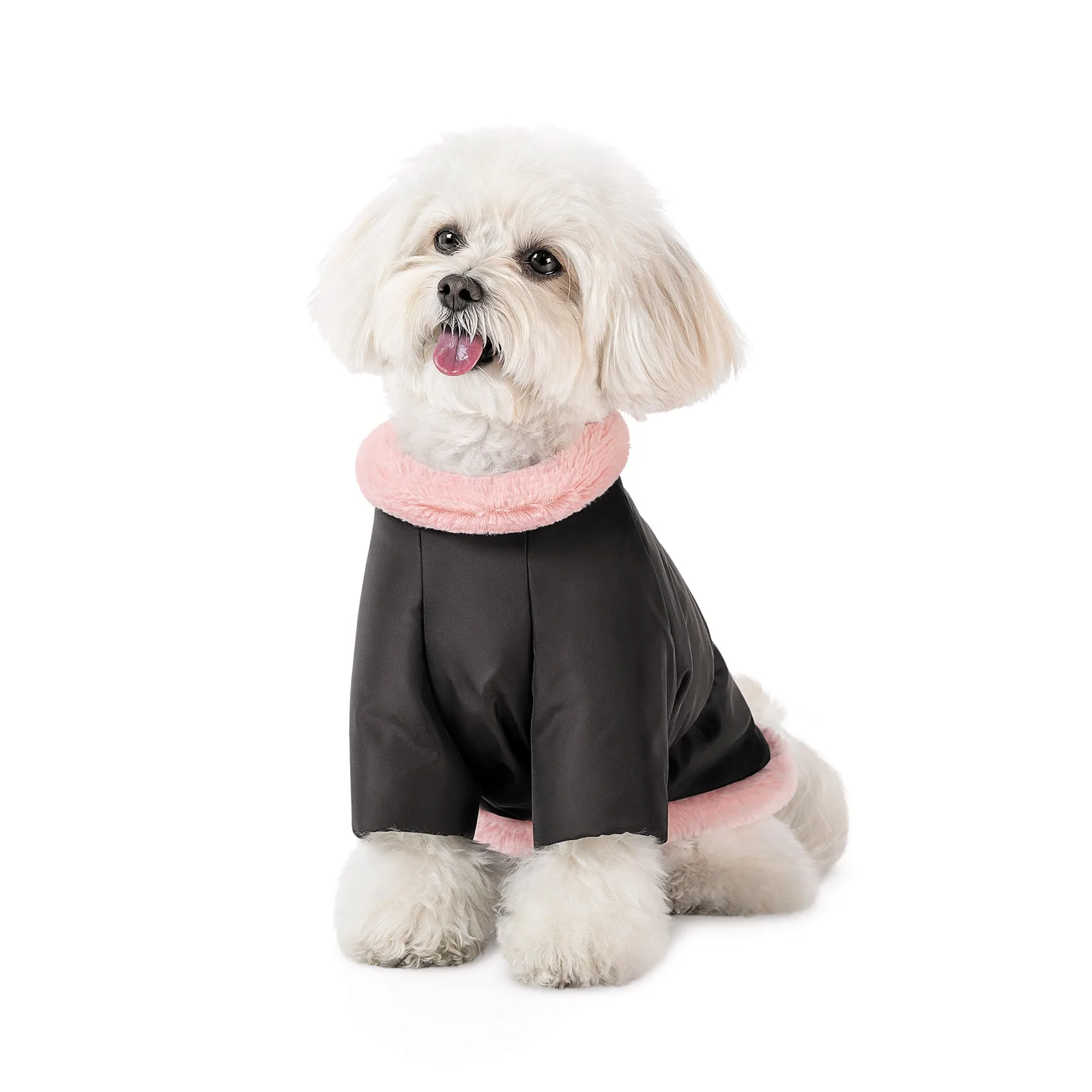 Куртка Pet Fashion Mery для собак чорний/рожевий XXS — фото 7
