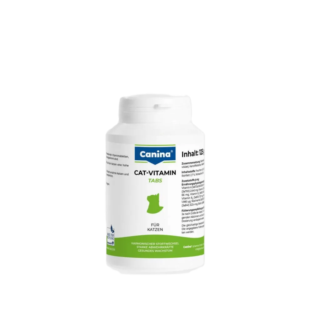 Вітамінний комплекс Canina Cat-Vitamin Tabs для котів 125 г 250 табл. — фото 2