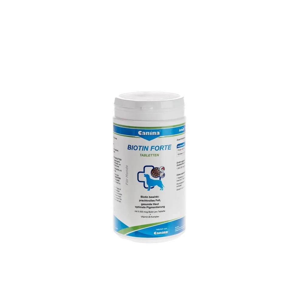 Вітамінний комплекс Canina Biotin Forte Tabletten для собак Біотин інтенсивний курс для шерсті 700 г 210 табл.