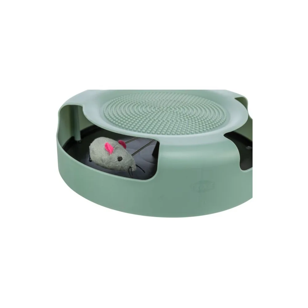 Іграшка Trixie Catch The Mouse для котів Трек ігровий з плюшевою мишкою пластик 25х6 см — фото 2