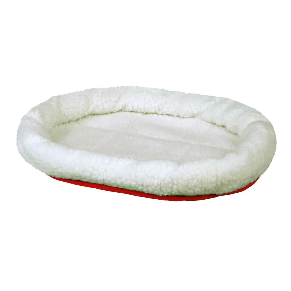 Лежак Trixie для котів Cuddly Bed двосторонній білий/червоний 47х38 см