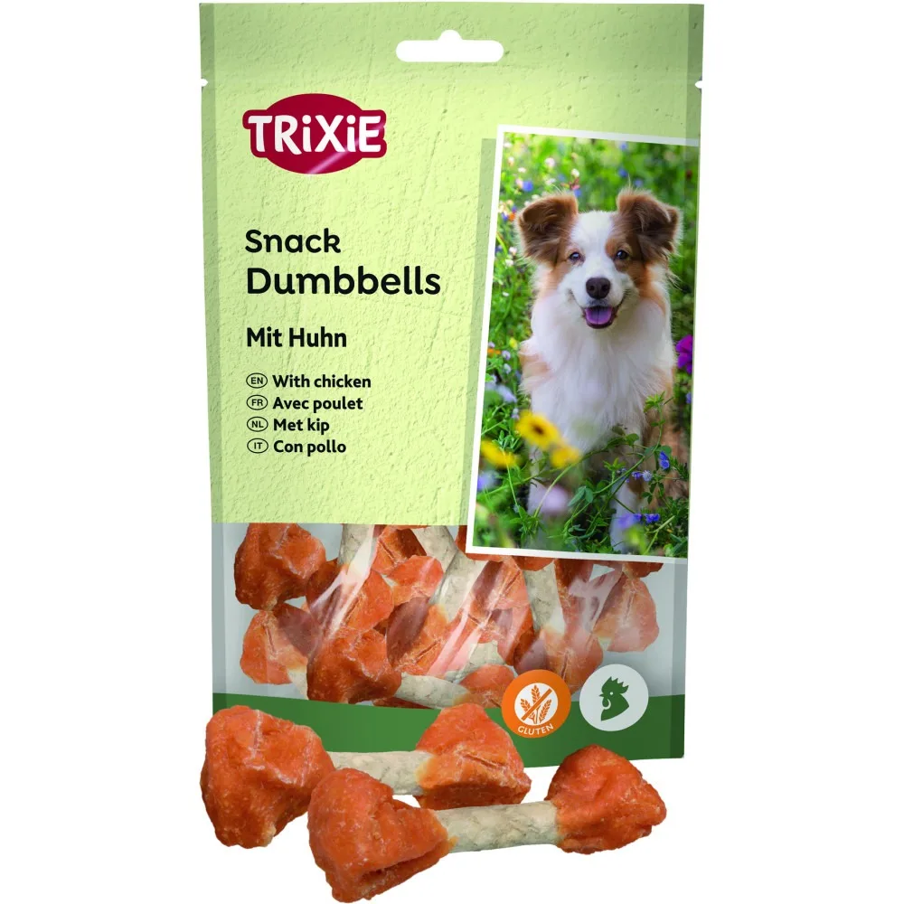 Ласощі Trixie Dumbbells with Chicken для собак кісточки з куркою 100 г — фото 3