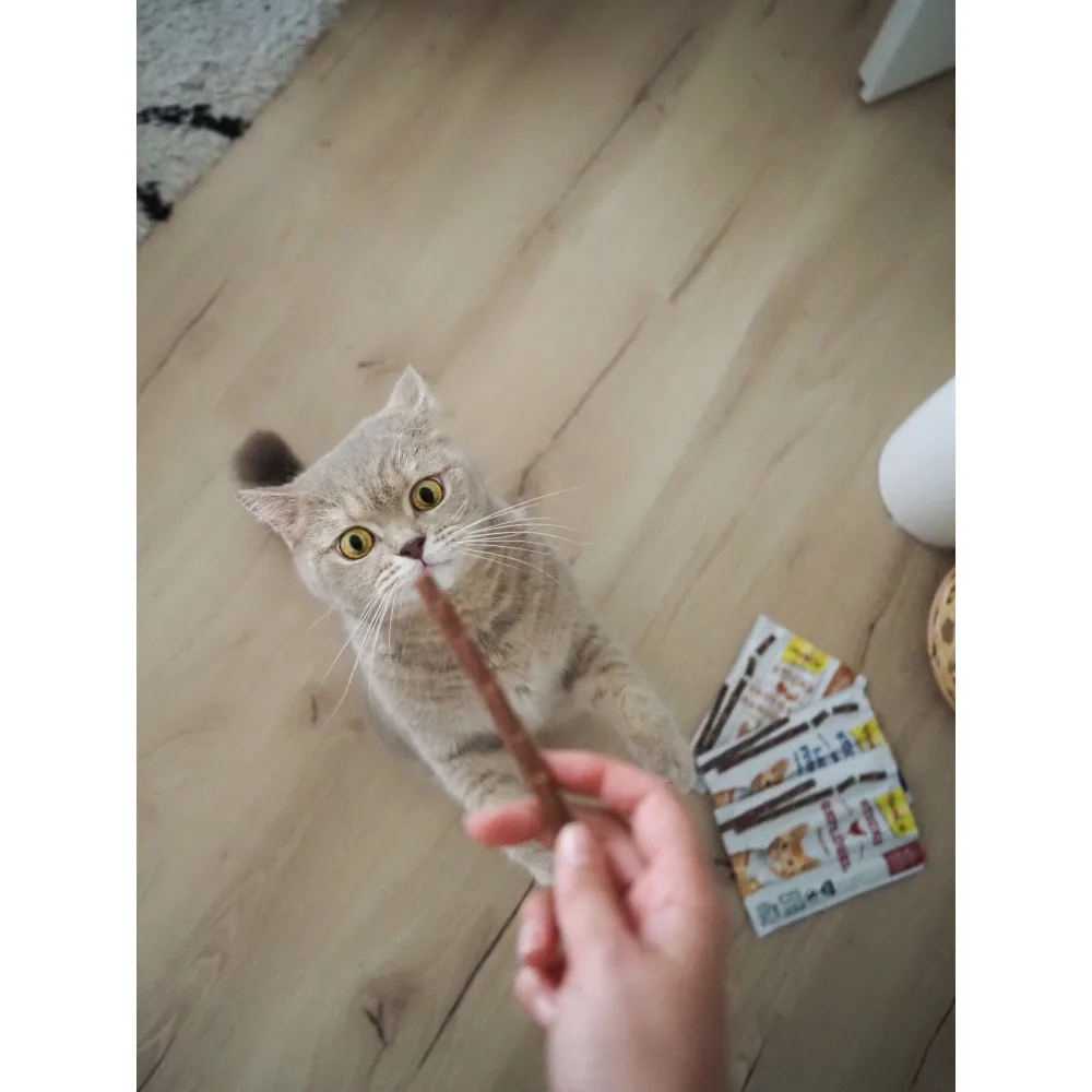 Ласощі GimCat м’ясні палички для котів з індичкою та кроликом 4 шт — фото 4