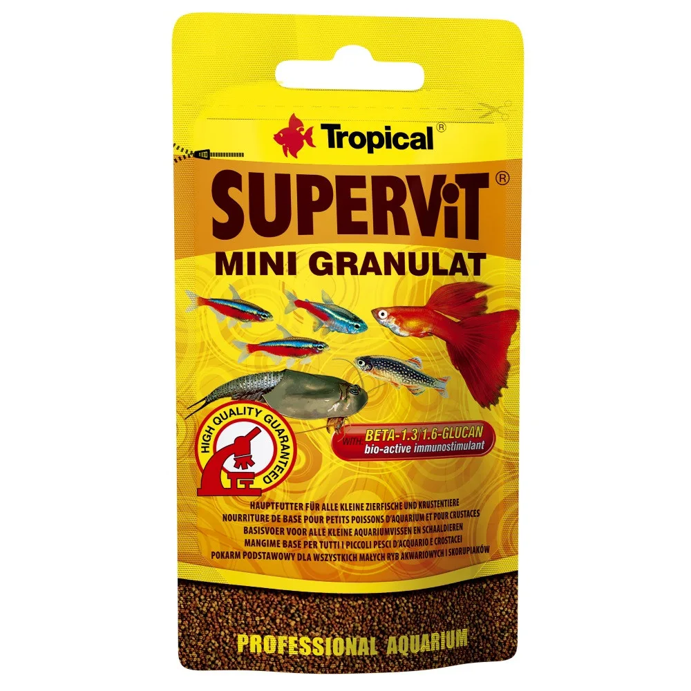Корм Tropical Supervit Mini Granulat для акваріумних риб гранули 10 г