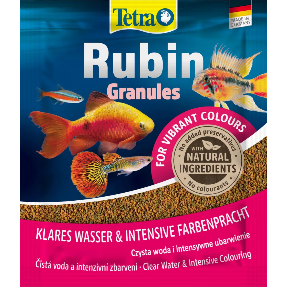 Корм сухий Tetra Rubin Granules для акваріумних рибок для яскравості забарвлення в гранулах 15 г