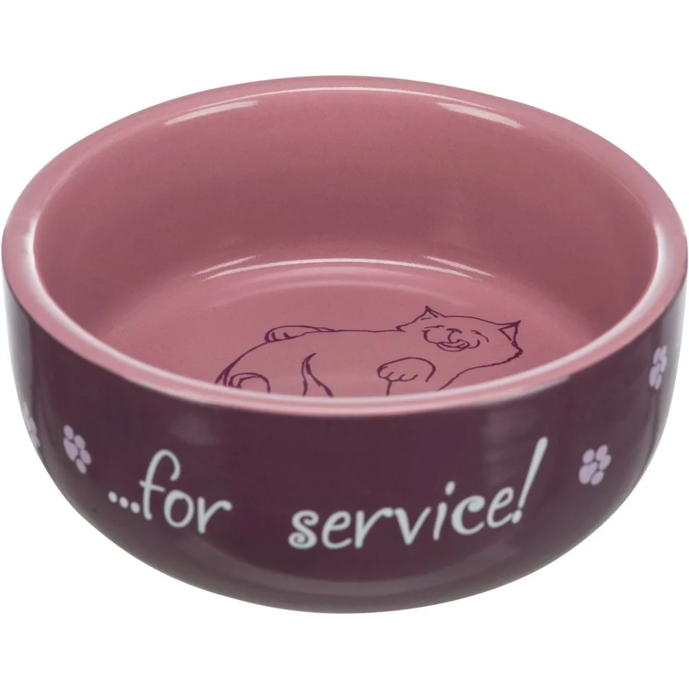Миска Trixie для котів Thanks for Service керамічна 300 мл/11 см