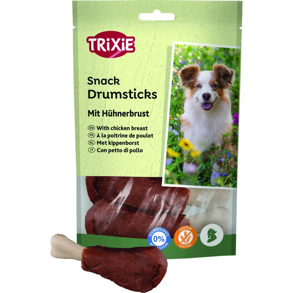 Ласощі Trixie Drumsticks with Chicken Breast для собак курячі гомілки 95 г 5 шт — фото 3