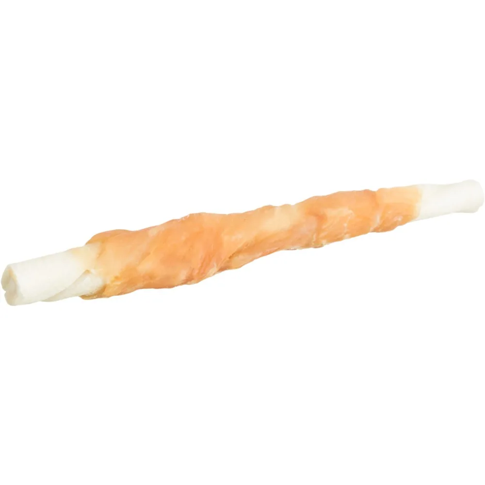 Ласощі Trixie Denta Fun Chewing Rolls для собак Паличка для чищення зубів з куркою 12 см 70 г 6 шт — фото 3