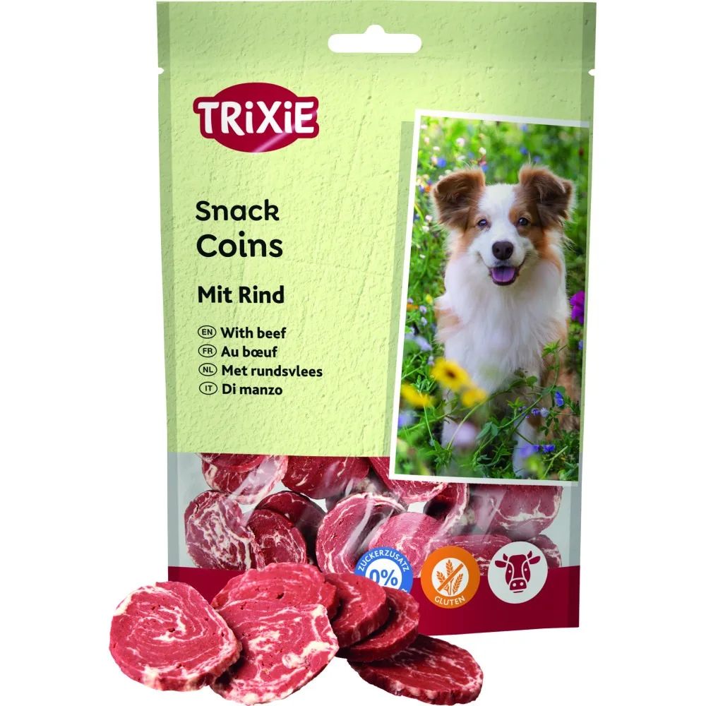 Ласощі Trixie Coins with Beef для собак з яловичиною 100 г — фото 3