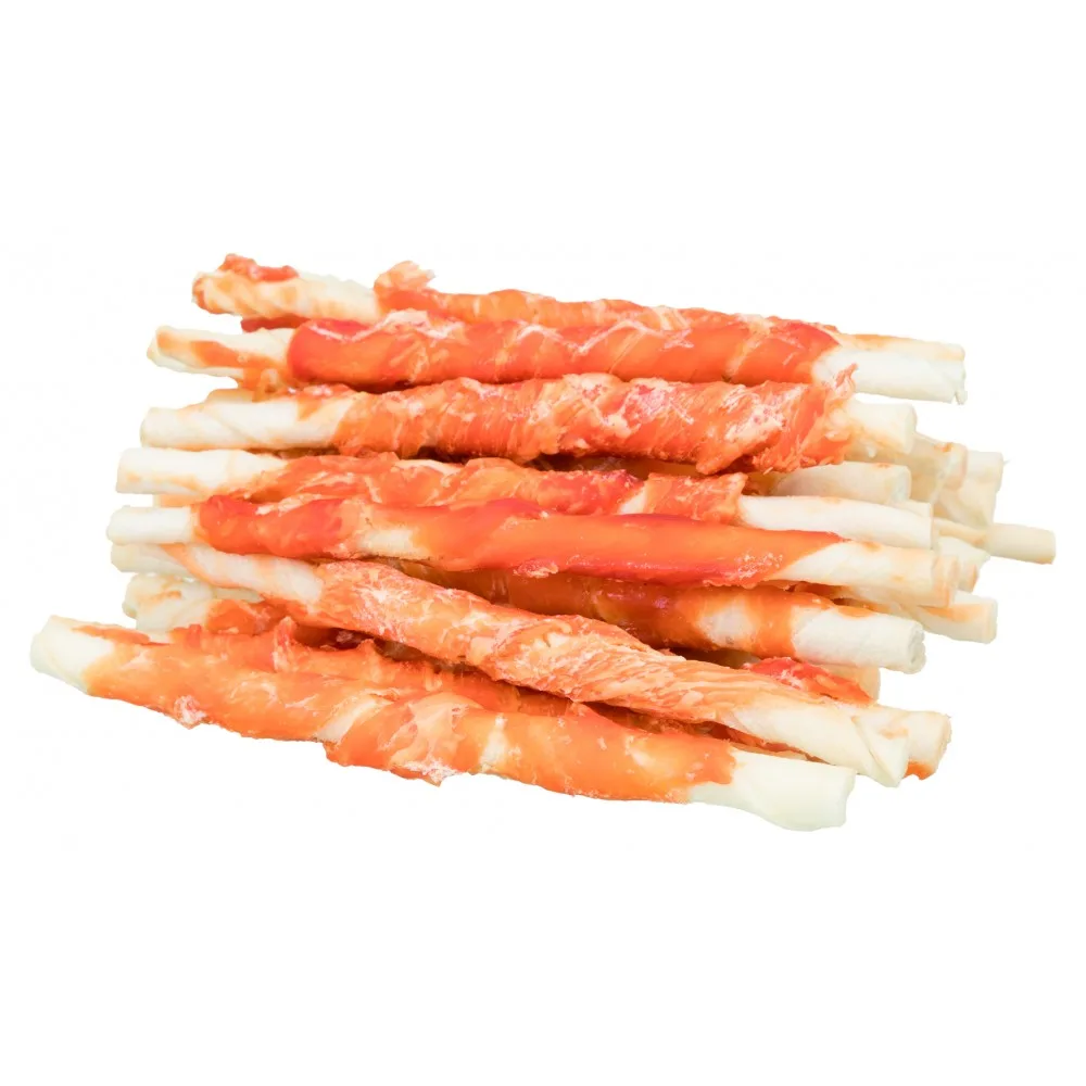 Ласощі Trixie Denta Fun Chicken Chewing Rolls для собак Паличка для чищення зубів з куркою 12 см 240 г 30 шт — фото 3