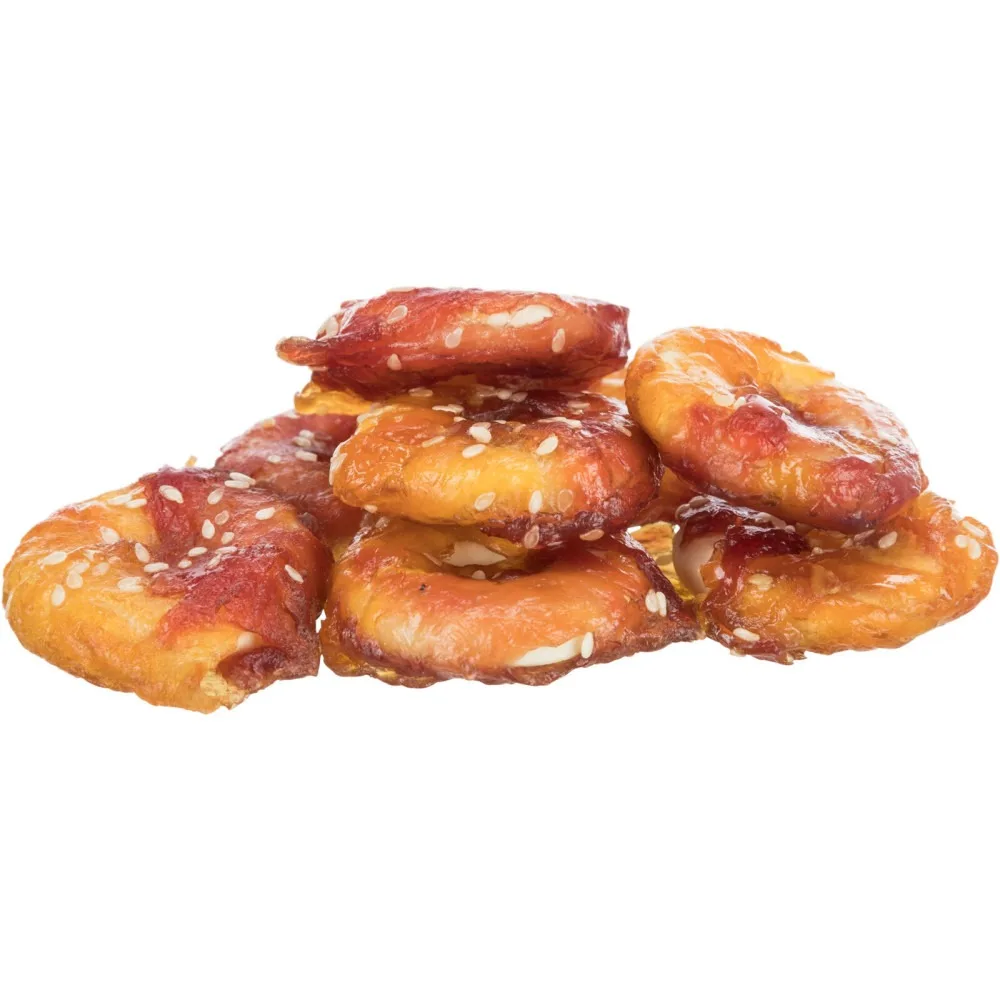Ласощі Trixie Bagels with Lamb & Chicken для собак кільця з ягням та куркою 100 г — фото 2