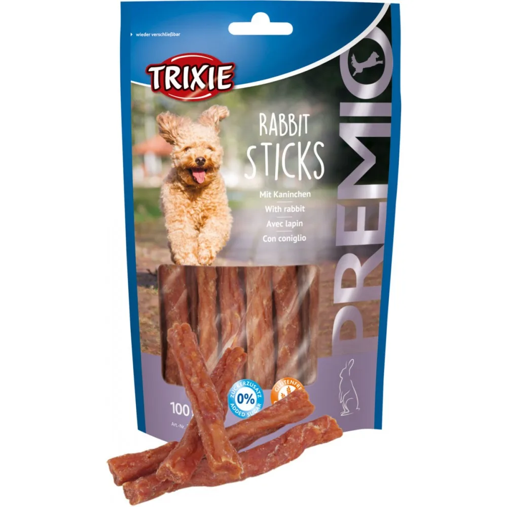 Ласощі Trixie Premio Rabbit Sticks для собак палички з кроликом 100 г — фото 3