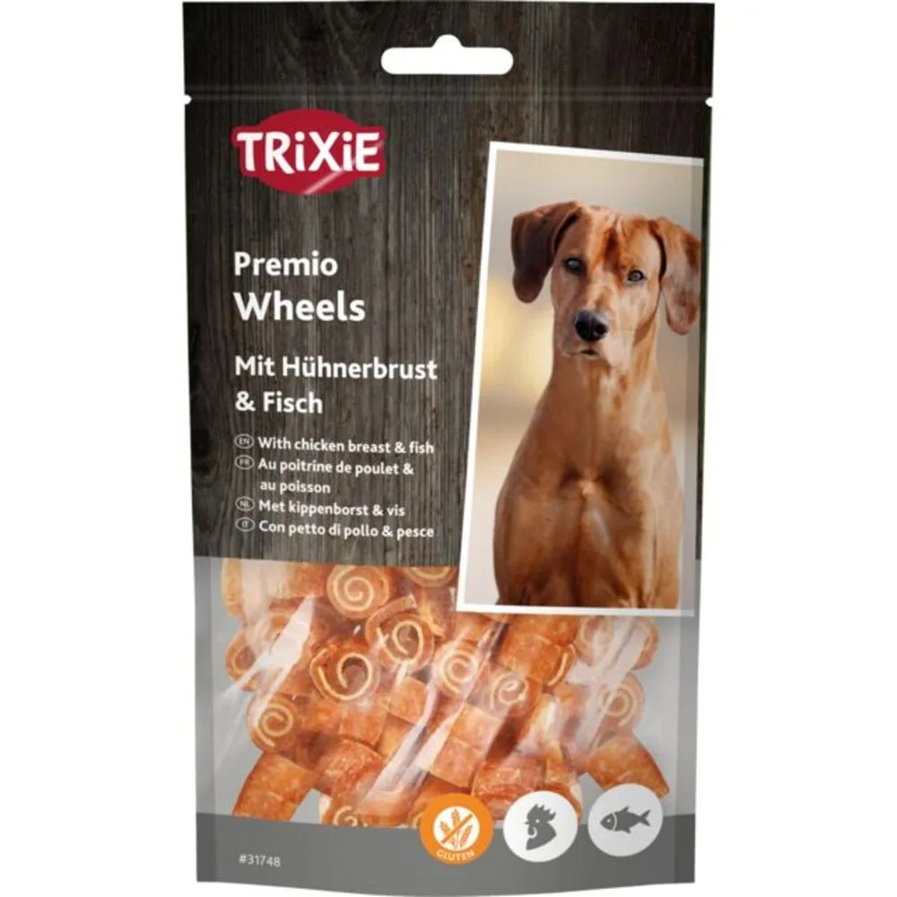 Ласощі Trixie Premio Fish Chicken Wheels для собак з куркою та рибою 75 г