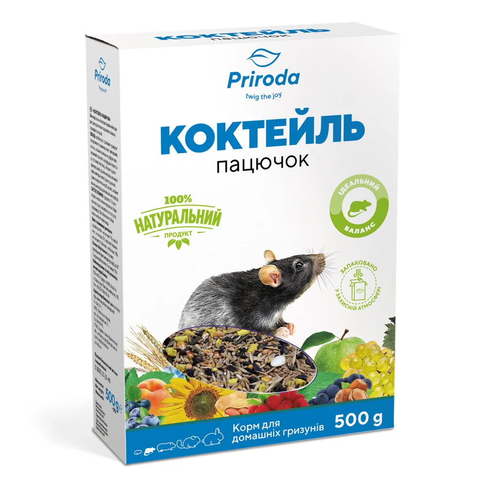 Корм Природа Коктейль Пацючок для пацюків 500 г