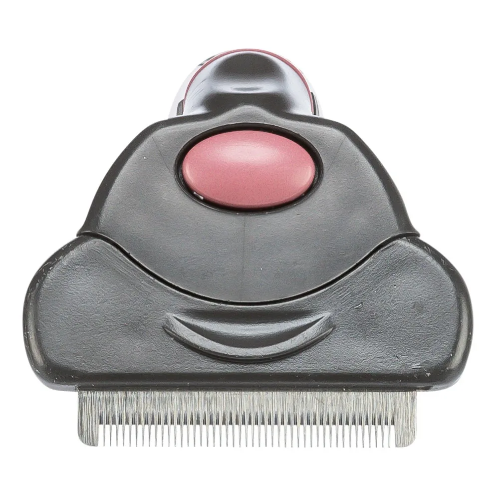 Гребінець-тример Trixie для собак для видалення підшерстя рожевий 7 см/ 15 см — фото 3