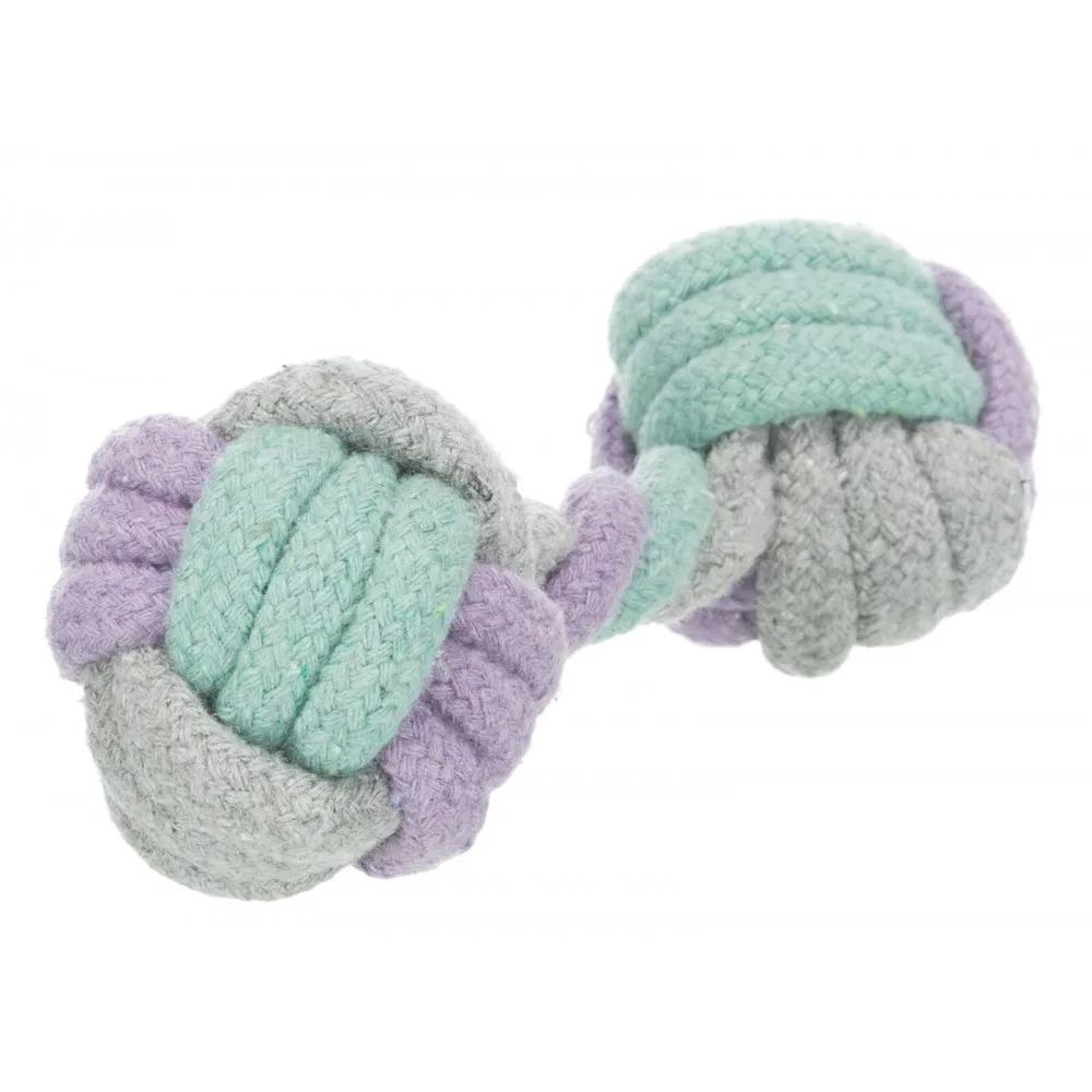 Іграшка Trixie Junior Rope Dumbbell для цуценят Гантель з канатом котон 15 см — фото 2