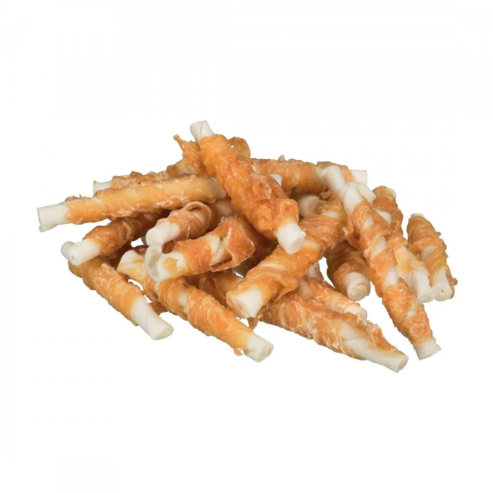 Ласощі Trixie Denta Fun Chewing Rolls для собак Палички для чищення зубів з куркою 6 см 120 г