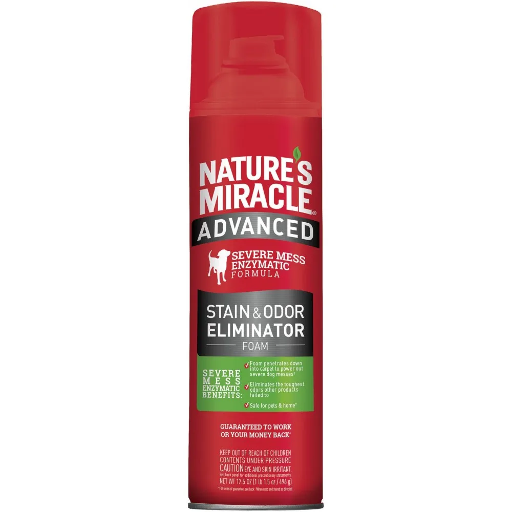 Засіб Nature’s Miracle Advanced Stain and Odor Eliminator для видалення плям і запахів від собак з посиленою формулою 518 мл