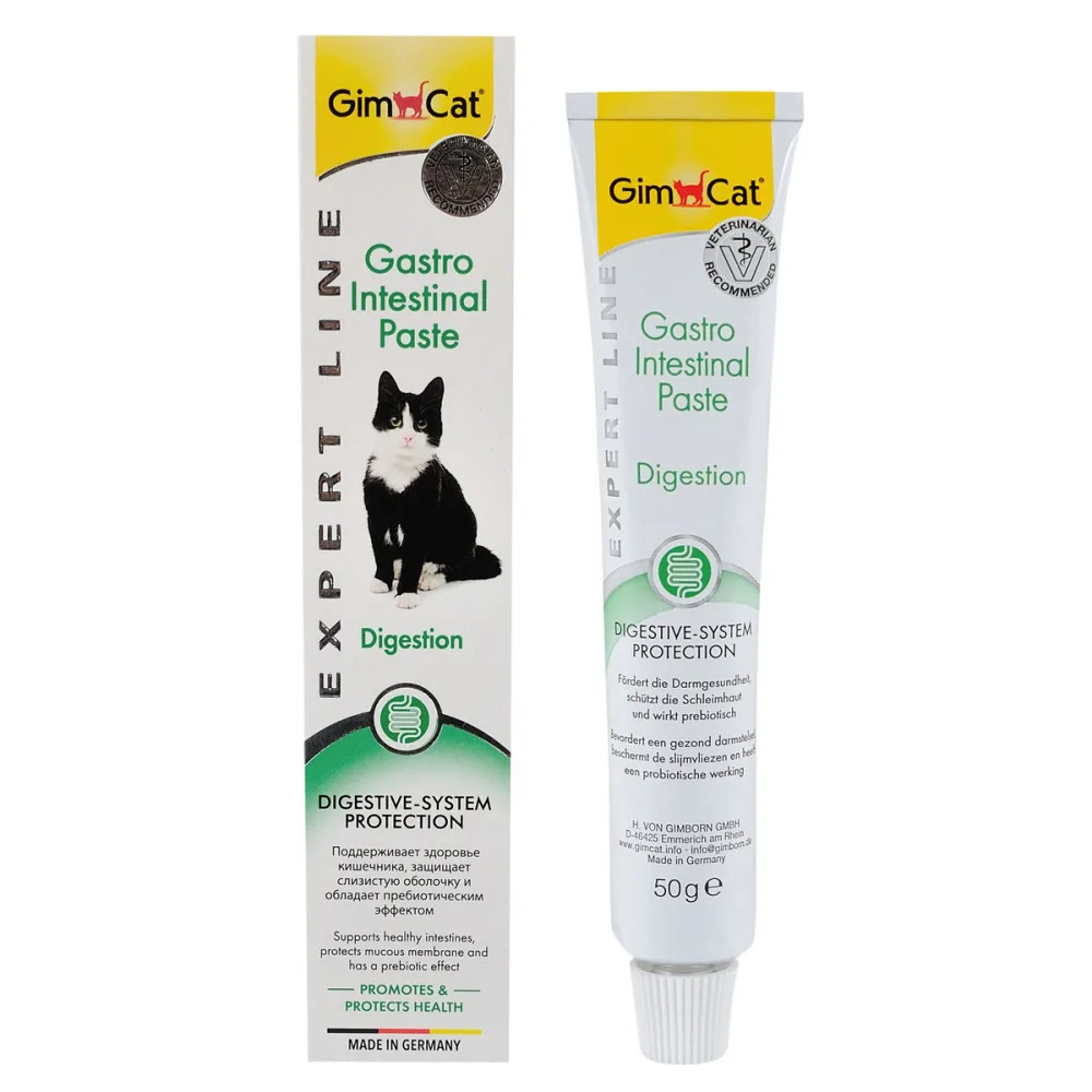 Вітаміни GimCat Expert Line Gastro Intestinal для котів паста для покращення травлення 50 г