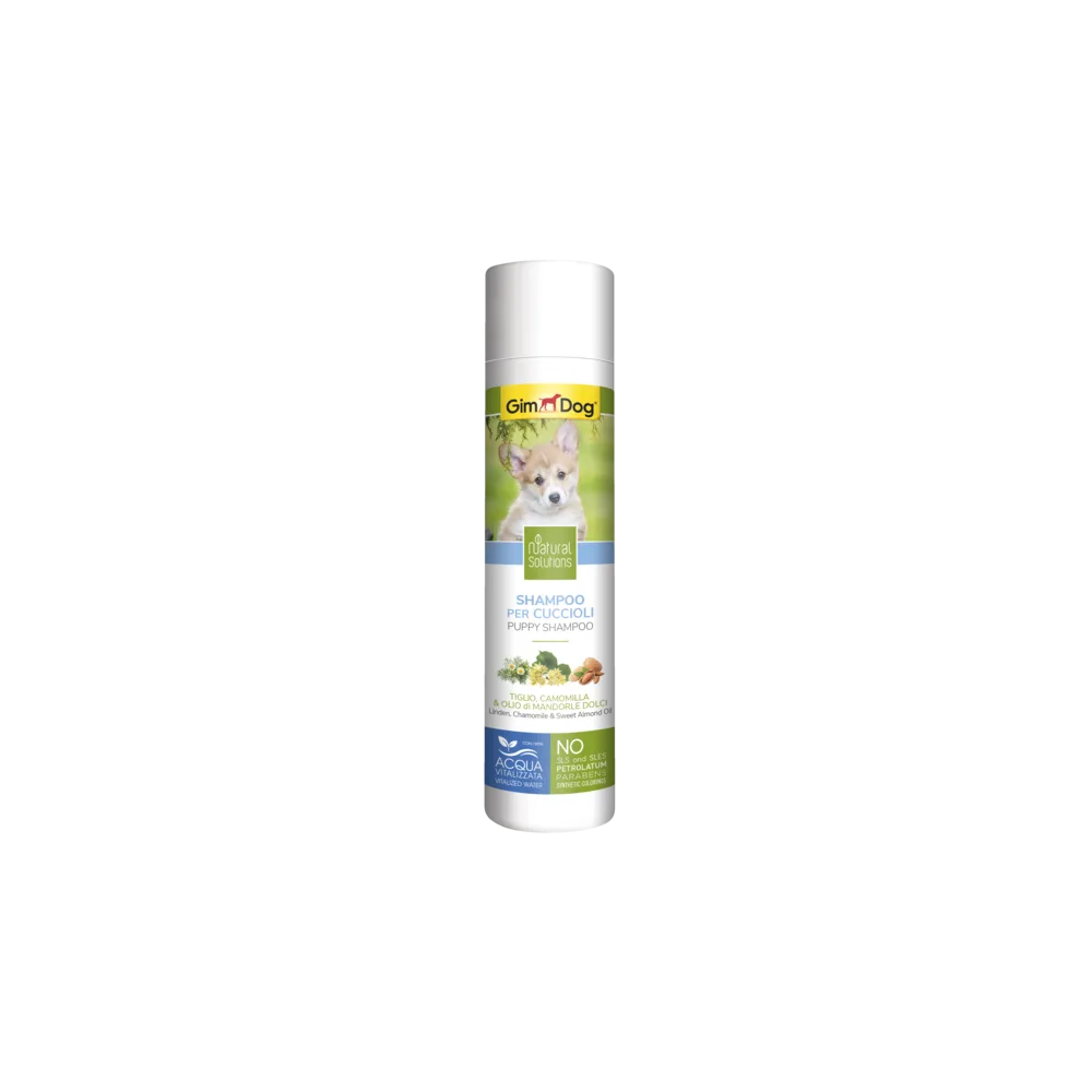 Шампунь GimDog Natural Solution для цуценят липа ромашка та солодке мигдальне масло 250 мл — фото 2