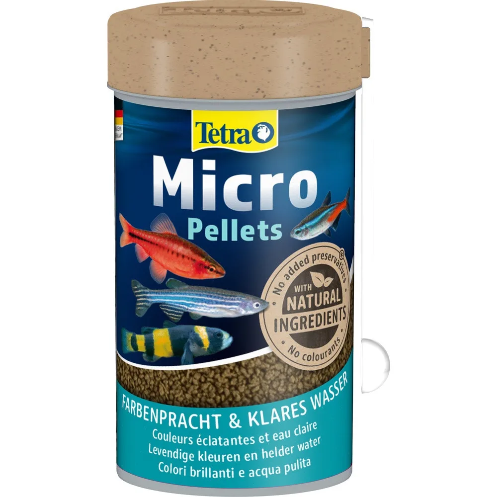 Корм Tetra Micro Pellets для акваріумних дрібних рибок гранули 100мл
