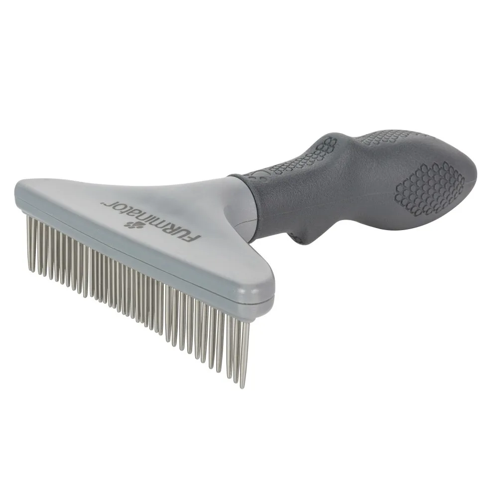 Гребінь FURminator для собак та котів з обертовими зубцями для густої шерсті — фото 2