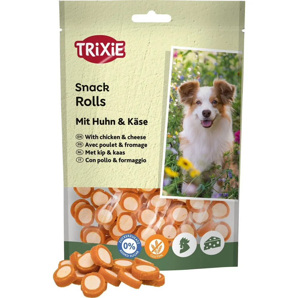 Ласощі Trixie Rolls with Chicken & Cheese для собак роли з куркою та сиром 100 г — фото 3