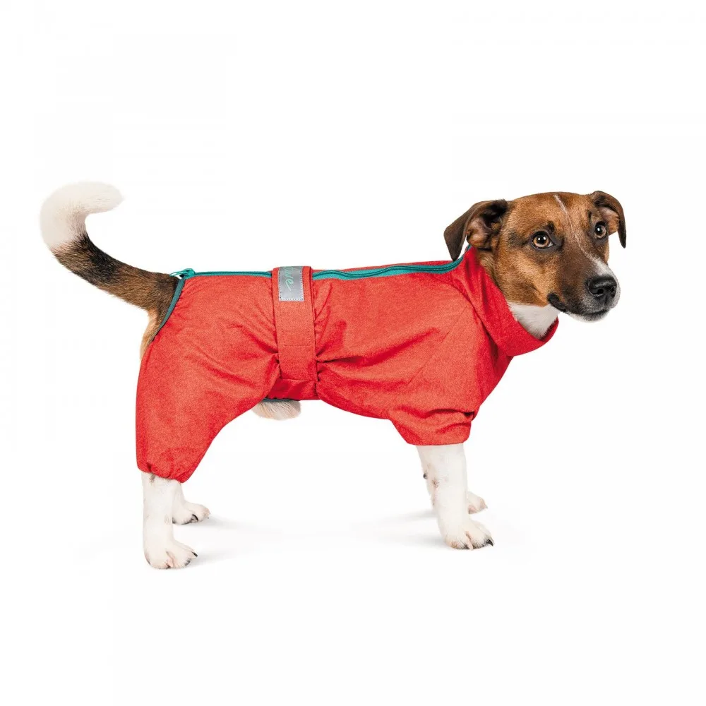 Комбінезон Pet Fashion Rain для собак червоний SM — фото 2