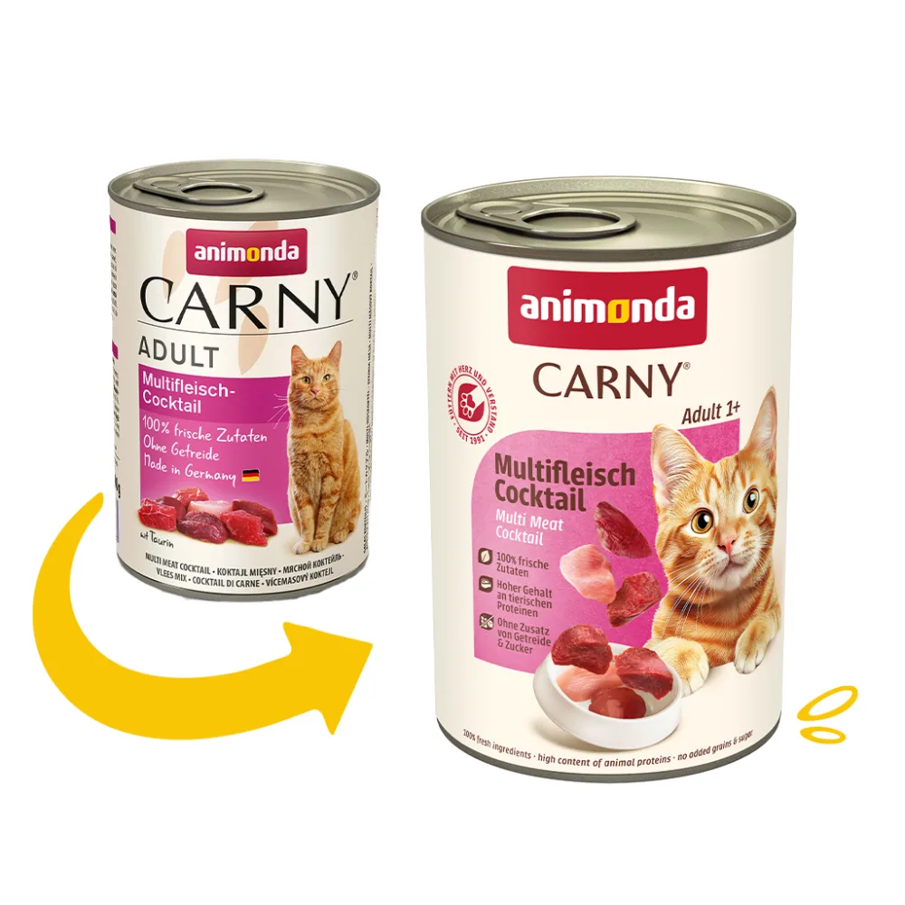 Корм вологий Carny Adult Multi Meat Cocktail для дорослих котів мультим ясний коктейль 400 г — фото 2