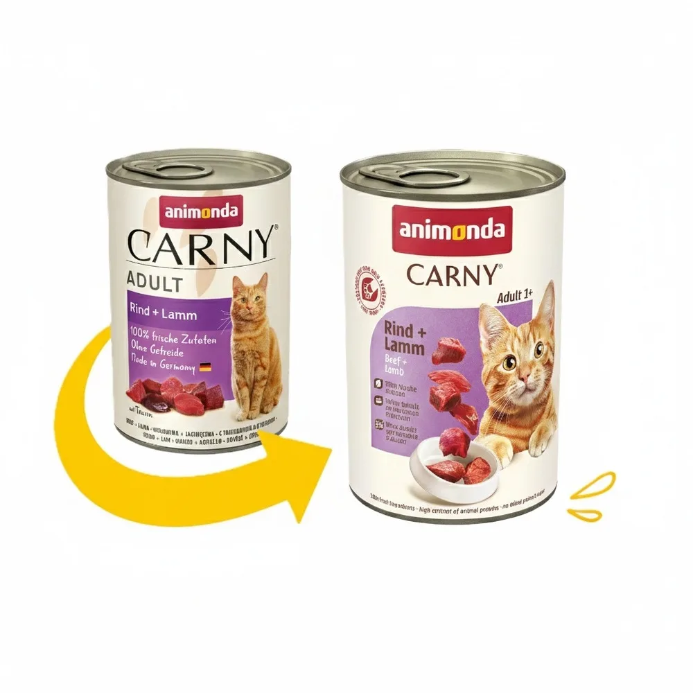 Корм вологий Carny Adult Beef Lamb для дорослих котів з яловичиною та ягням 400 г — фото 2