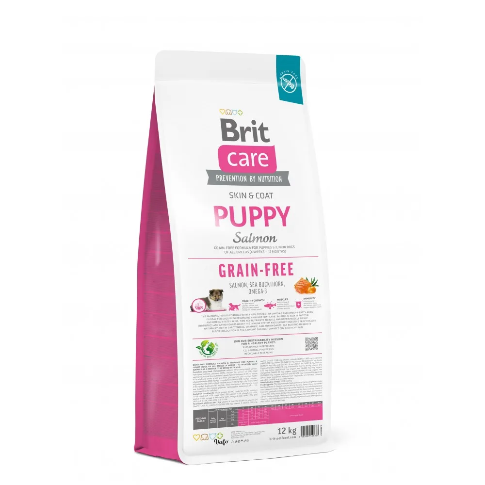 Корм сухий Brit Care Dog Grain-free Puppy для цуценят беззерновий з лососем 12 кг — фото 3