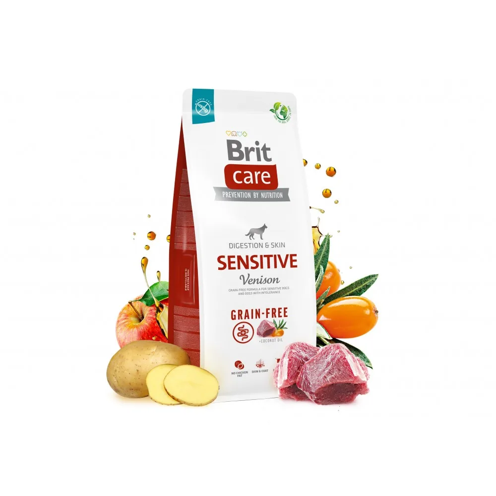 Корм сухий Brit Care Dog Grain-free Sensitive для собак з чутливим травленням та харчовою непереносимістю беззерновий з олен — фото 4