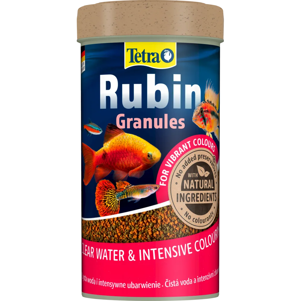 Корм Tetra Rubin Granules для акваріумних рибок для яскравості забарвлення гранули 100 г/ 250 мл — фото 4