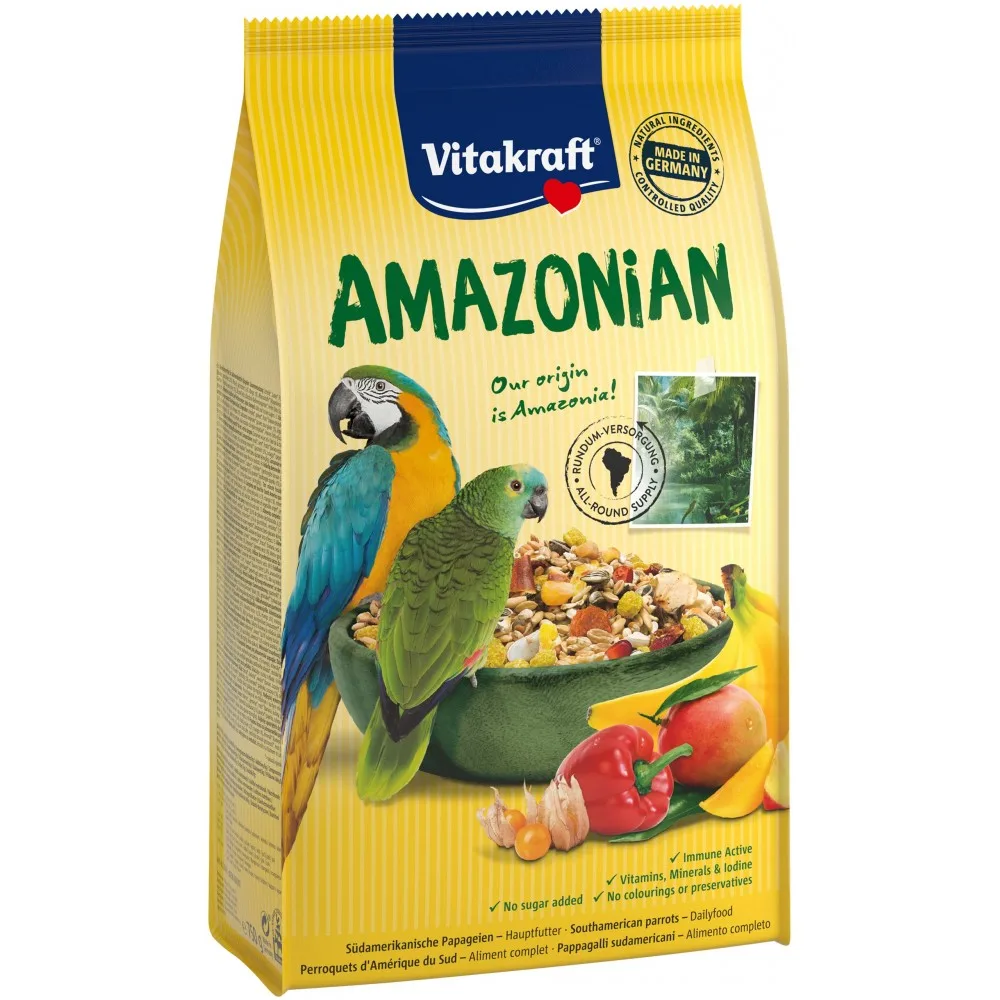 Корм Vitakraft Amazonian для великих амазонських папуг 750 г