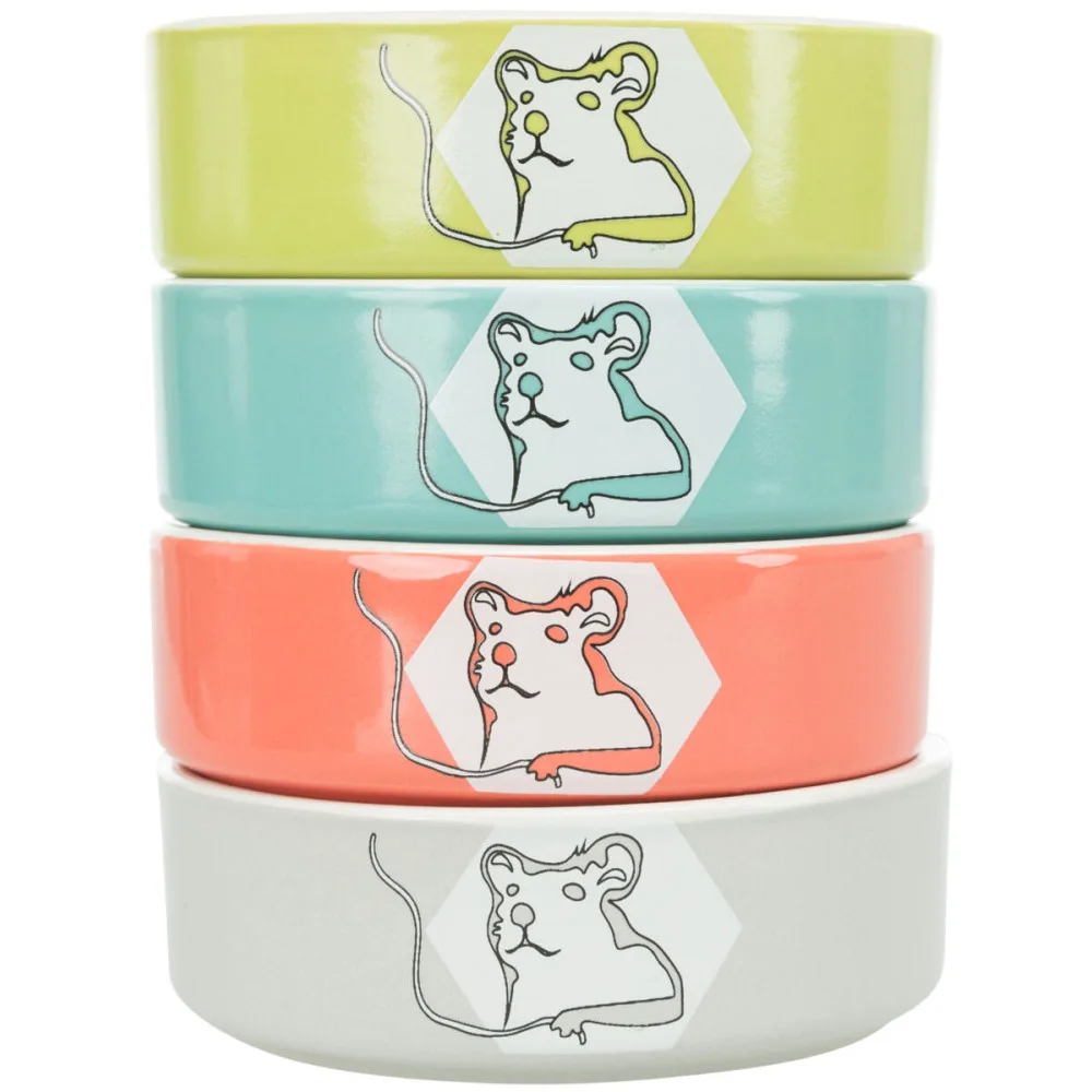 Миска Trixie для гризунів Hello Hamster хом як керамічна 8 см 90 мл — фото 3