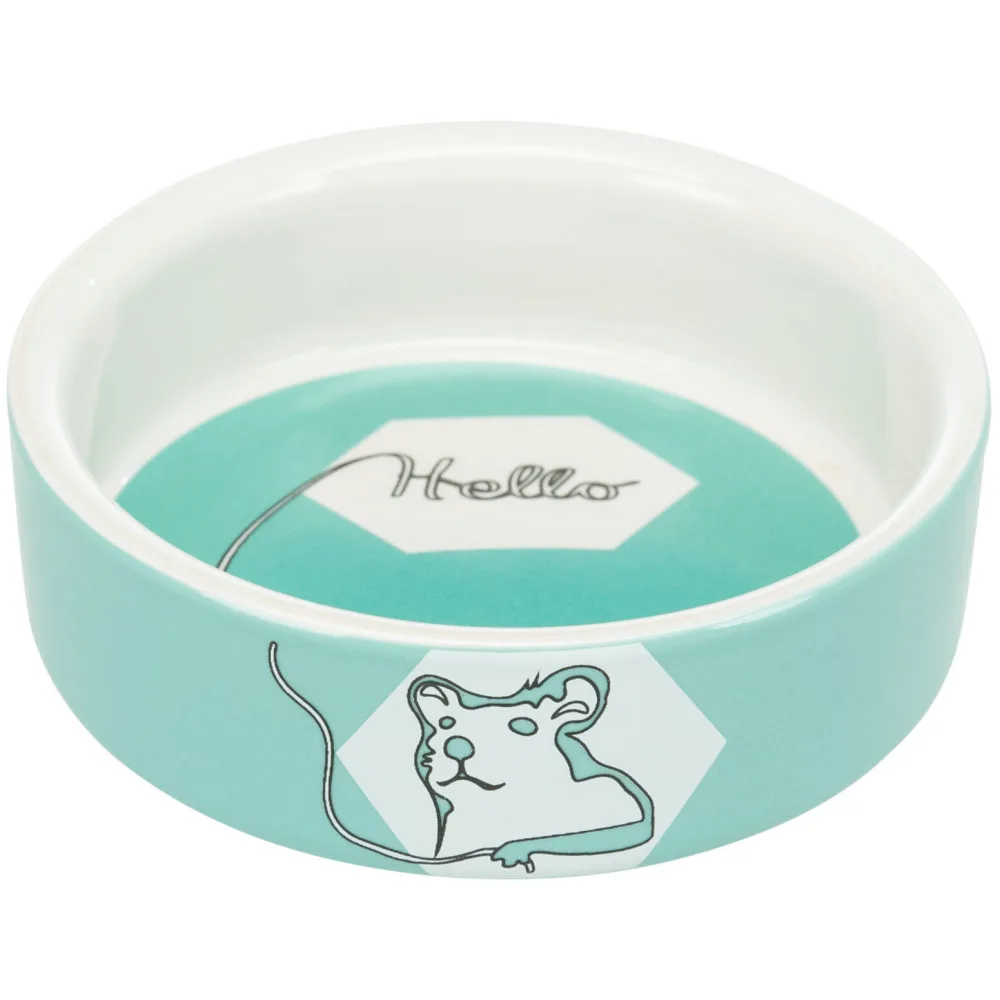 Миска Trixie для гризунів Hello Hamster хом як керамічна 8 см 90 мл — фото 4
