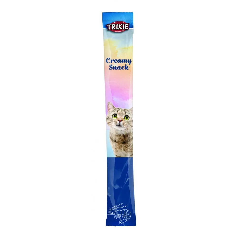 Ласощі Trixie Creamy Snacks для котів з тунцем і креветками 5 шт х 14 г — фото 2