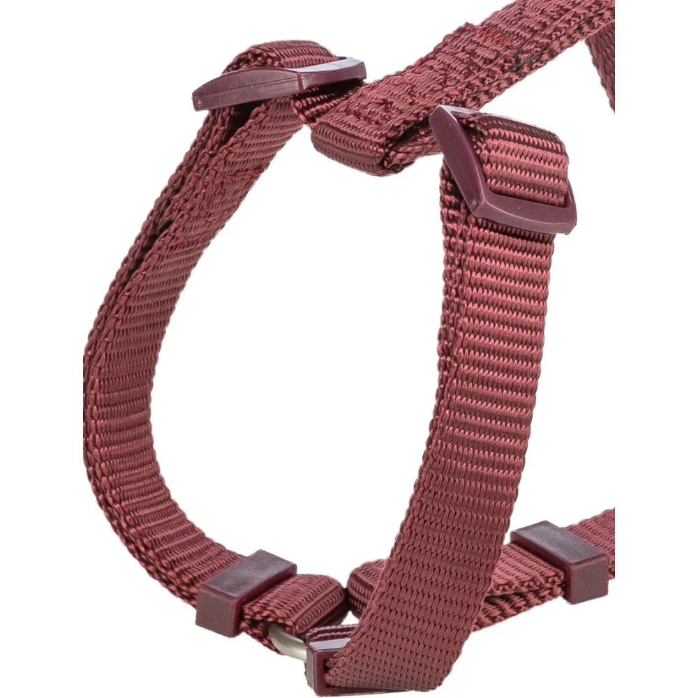 Шлея Trixie Premium H-harness для собак M–L 52–75 см 20 мм бордова — фото 2