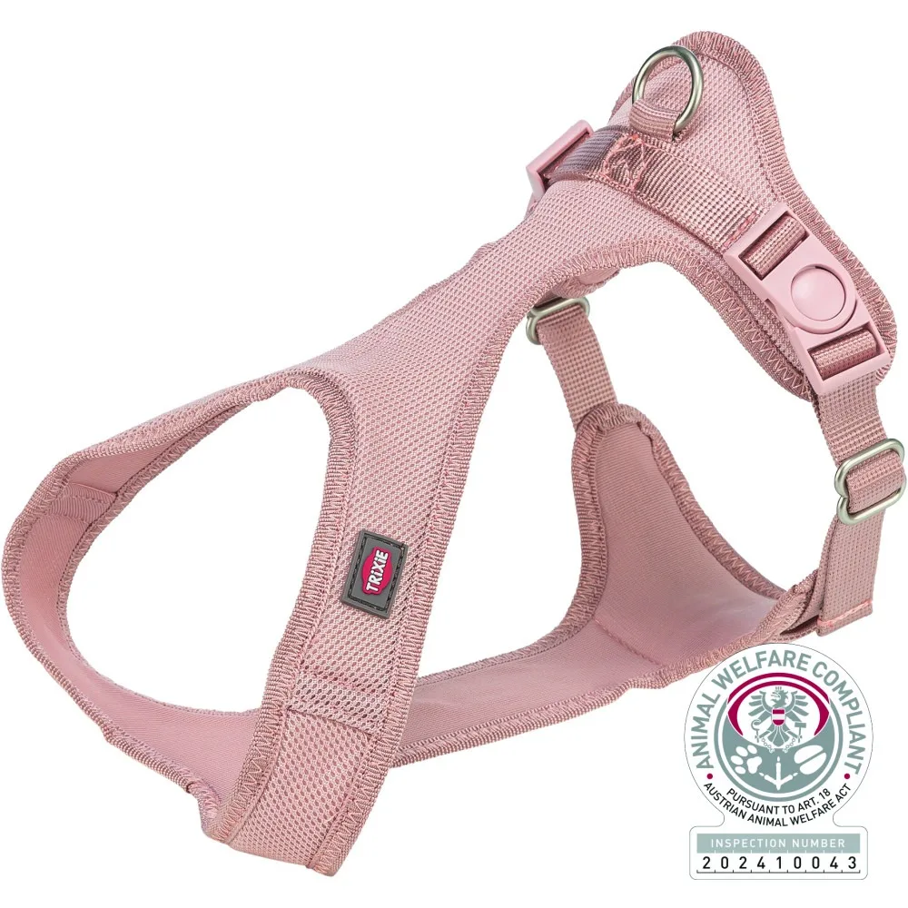 Шлея Trixie Comfort для собак м яка XS–S 30–45 см 15 мм світло-рожева — фото 2