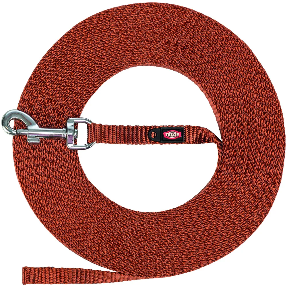 Повідок Trixie Tracking lead для собак екстралегкий XS–S 15 м 10 мм рижий