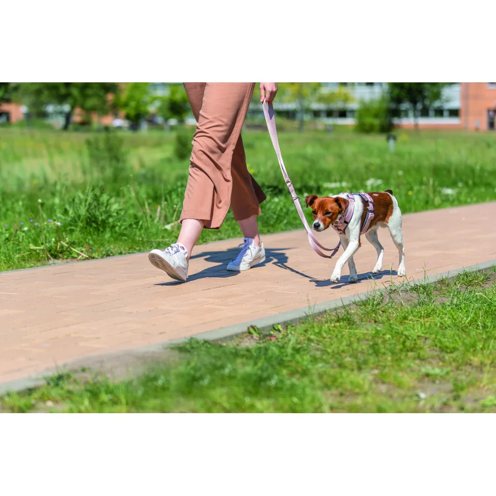 Повідок Trixie Premium для собак регульований L–XL 2 м 25 мм світло-рожевий — фото 3