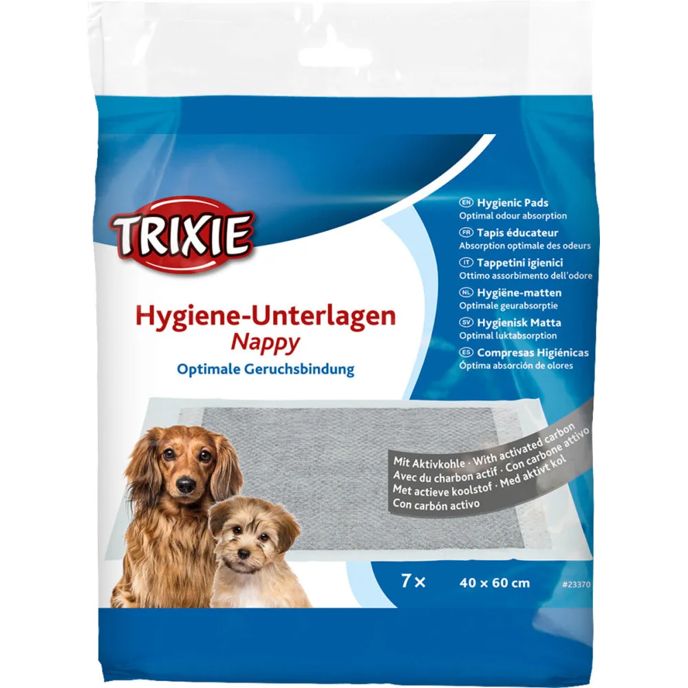 Пелюшки Trixie для собак з активованим вугіллям 40х60 см 7 шт