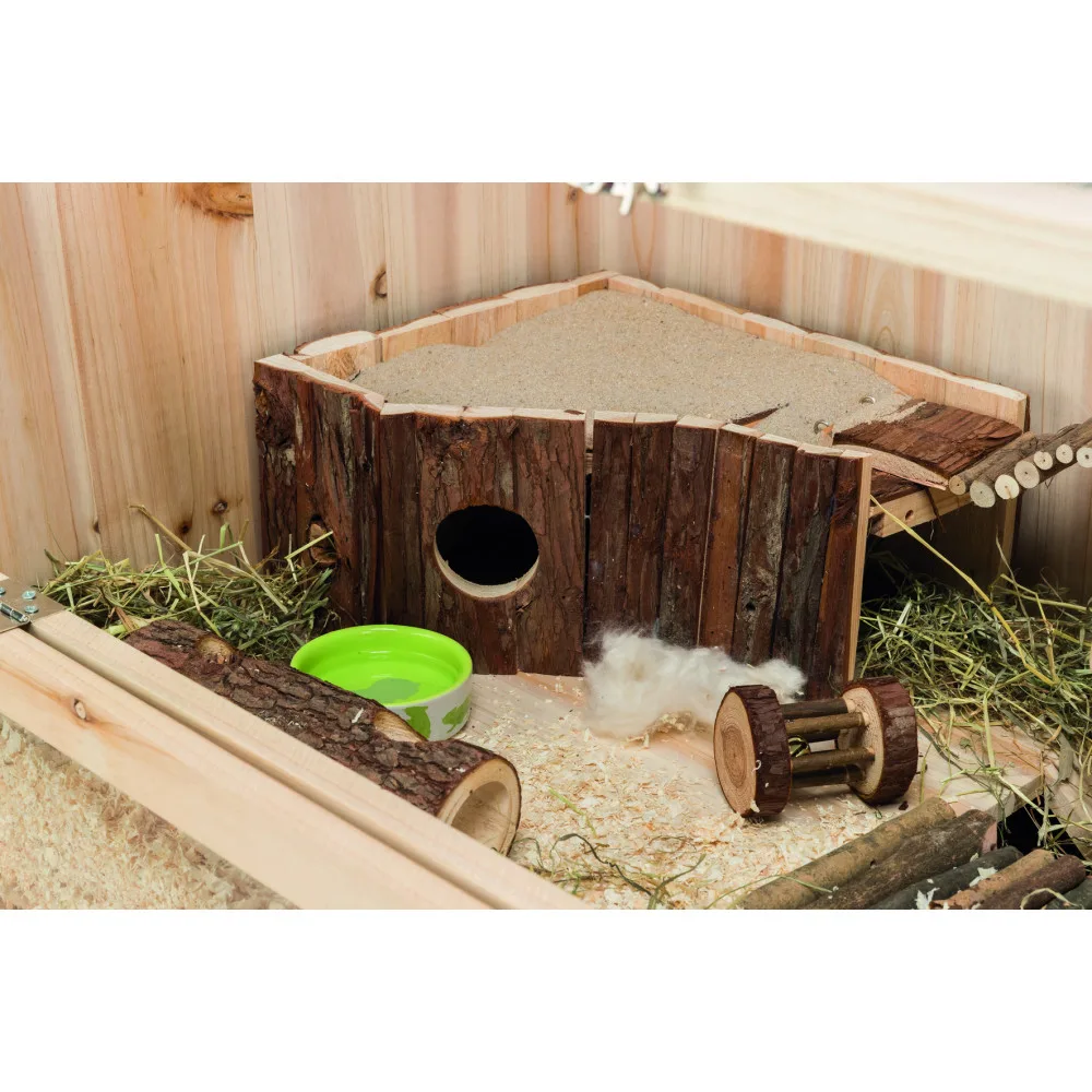Іграшка Trixie для гризунів Дерев яний ролик з дзвіночком 5 х 7 см — фото 3
