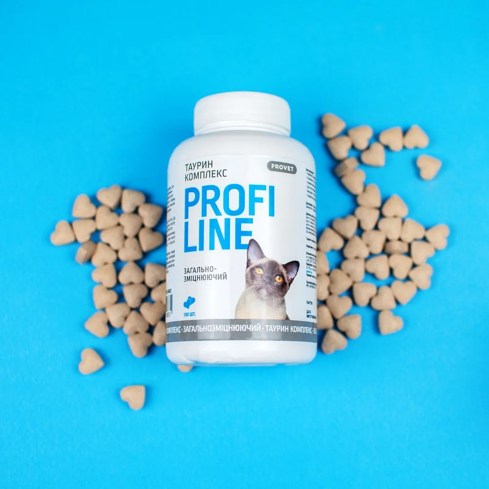Вітаміни Provet PROFILINE для котів ТАУРИН комплекс 180 таб — фото 3