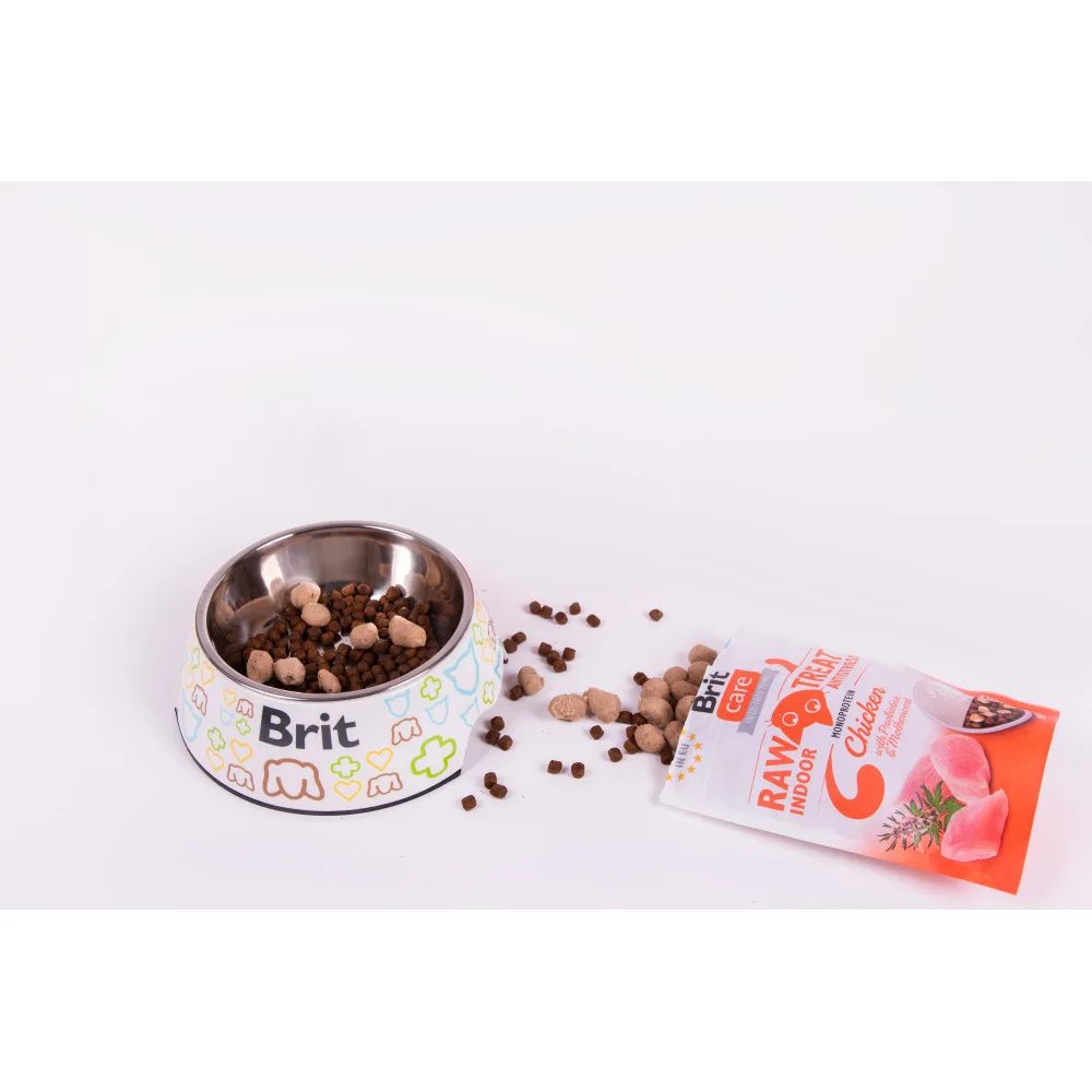 Ласощі Brit Raw Treat Freeze-dried Indoor & Antistress для домашніх котів для заспокоєння курка 40 г — фото 2