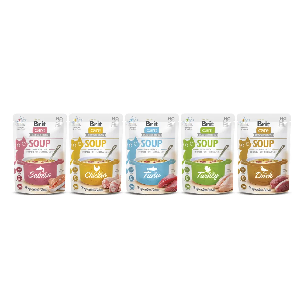 Корм вологий Brit Care Soup Chicken для котів суп з куркою 75 г — фото 3
