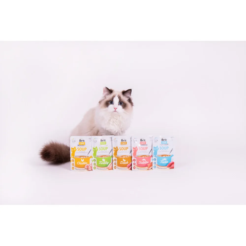 Корм вологий Brit Care Soup Chicken для котів суп з куркою 75 г — фото 4
