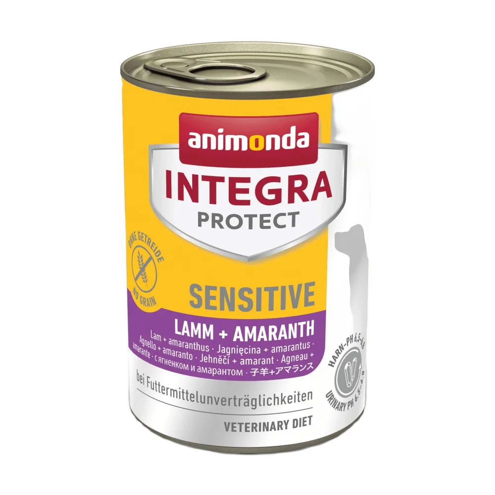 Корм ветеринарний вологий Integra Protect Sensitiv Lamb + Amaranth для собак при харчовій непереносимості ягня + пастернак 4