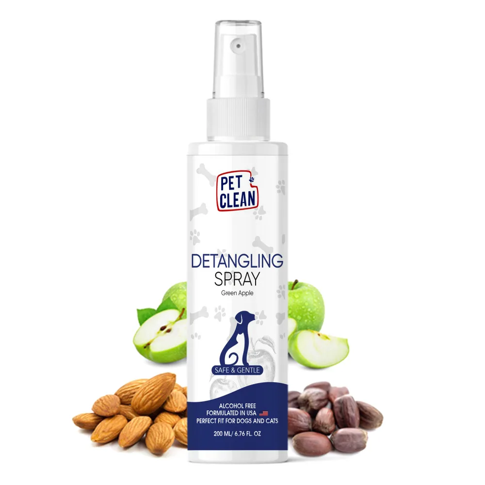 Спрей Pet Clean DETANGLING SPRAY для розплутування ковтунів у тварин кондиціонує та робить гладенькою шерсть 200мл