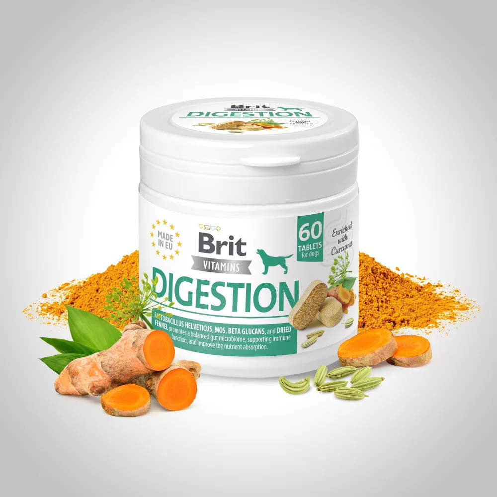 Вітаміни Brit Vitamins Digestion для собак для травлення 60 таблеток — фото 2
